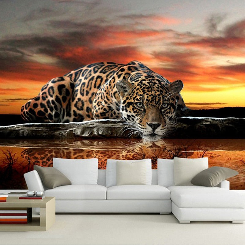 3D Wallpaper Tiger Wall Mural SKU# WAL0195