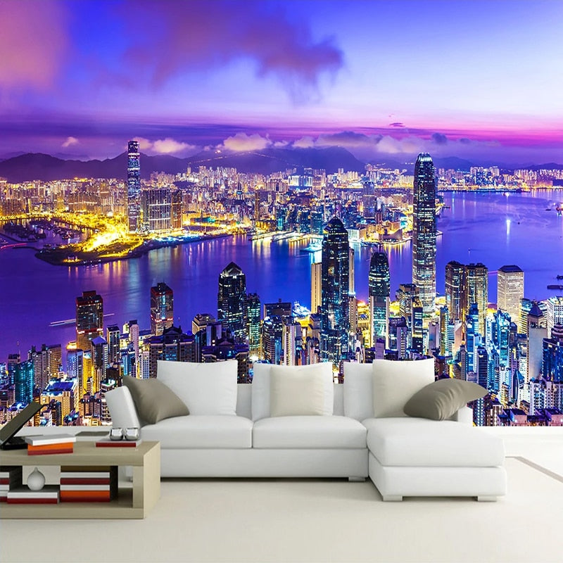 3D Wallpaper Various City of Hong Kong SKU# WAL0327