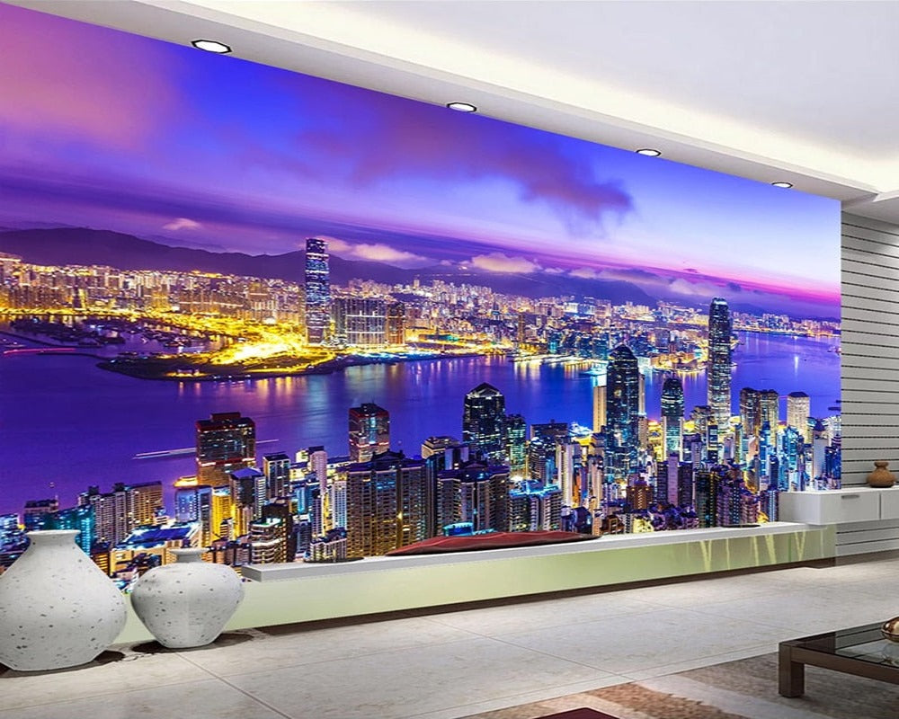 3D Wallpaper Various City of Hong Kong SKU# WAL0327