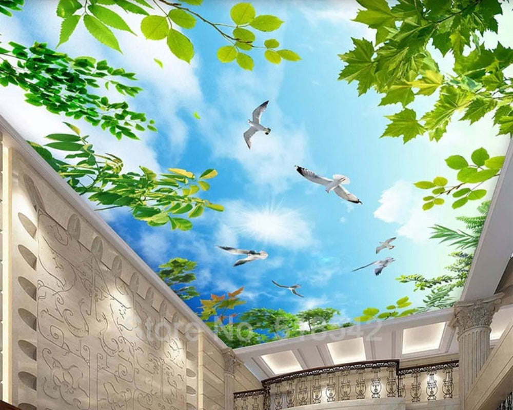 3D Ceiling Paper Scenic Sky SKU# WAL0173