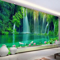 3D Wallpaper Waterfall Cave SKU# WAL0246