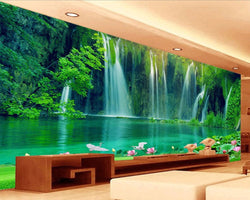 3D Wallpaper Waterfall Cave SKU# WAL0246