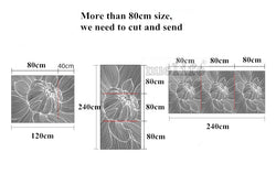 Window Transparent Electrostatic Glass Flower SKU# MOS0023