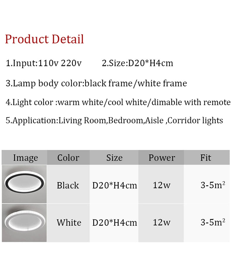 LED Circle of Trust Series V Ceiling Light 110-220V SKU# LIG0115