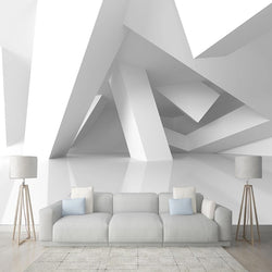 3D Wallpaper Geometric Building 