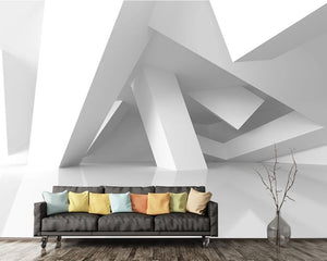 3D Wallpaper Geometric Building SKU# WAL0033
