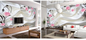 3D Wallpaper Classic Rose Flowers