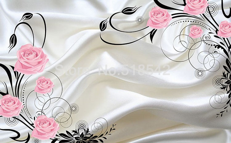 3D Wallpaper Classic Rose Flowers