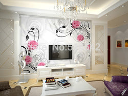 3D Wallpaper Classic Rose Flowers