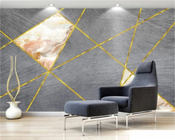 3D Wallpaper Modern Geometric Lines