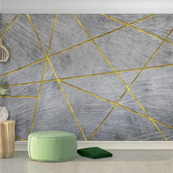 3D Wallpaper Modern Geometric Lines