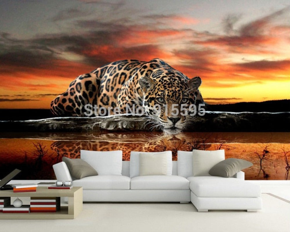 3D Wallpaper Tiger Wall Mural SKU# WAL0195