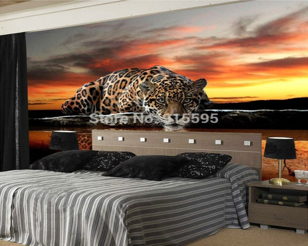 3D Wallpaper Tiger Wall Mural SKU# WAL0195