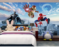 3D Wallpaper Spiderman & Avengers SKU# WAL0161