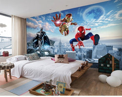 3D Wallpaper Spiderman & Avengers SKU# WAL0161