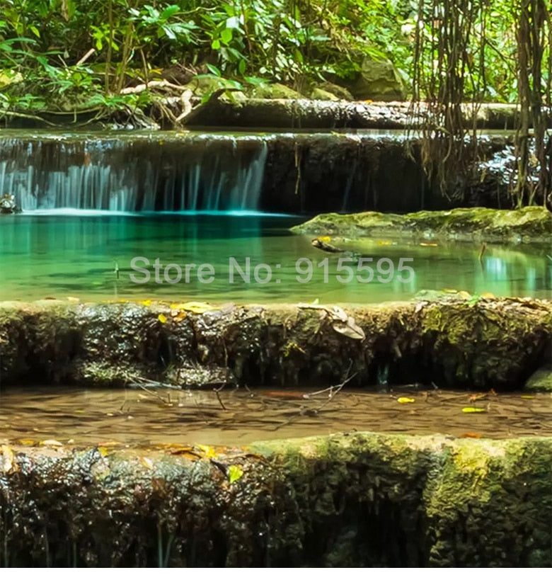 Custom 3D Photo Wallpaper Green Forest Scenery Large Wall Painting Living Room Bedroom Background Wall Mural Papel De Parede 3D