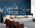 3D Wallpaper NYC Blue Aqua SKU# WAL0197