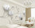 Floral Inspired 3D Wallpaper Tulip Butterfly for Living Room