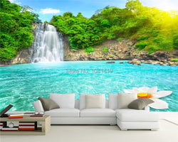 3D Wallpaper Forest Waterfalls SKU# WAL0111