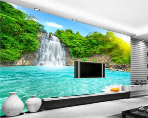 3D Wallpaper Forest Waterfalls SKU# WAL0111