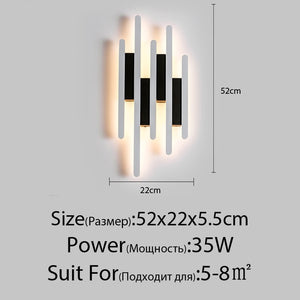 LED Right Line Luminaire Ceiling / Wall AC 90-260V SKU#LIG0063