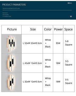 LED Right Line Luminaire Ceiling / Wall AC 90-260V SKU#LIG0063