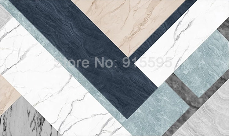 Custom Waterproof Mural Wallpaper For Walls 3D Marble Pattern Geometric Living Room TV Background Wall Painting Papel De Parede