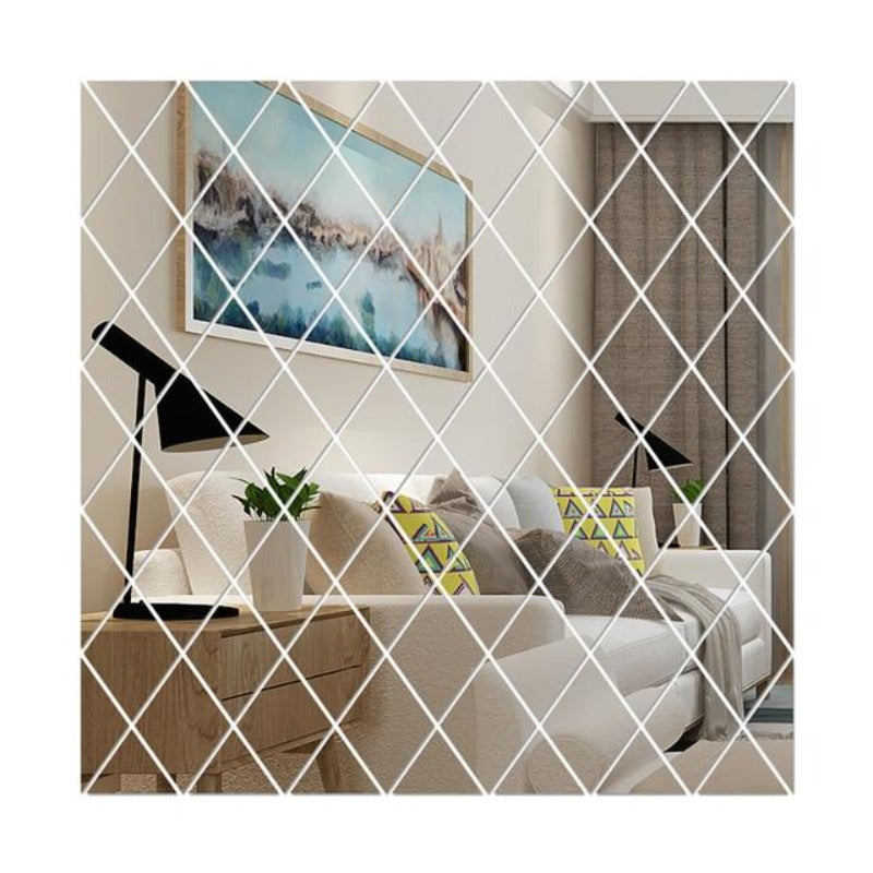 Wall Mirror Diamond Sky Tile Self-Adhesive SKU# MOS0012