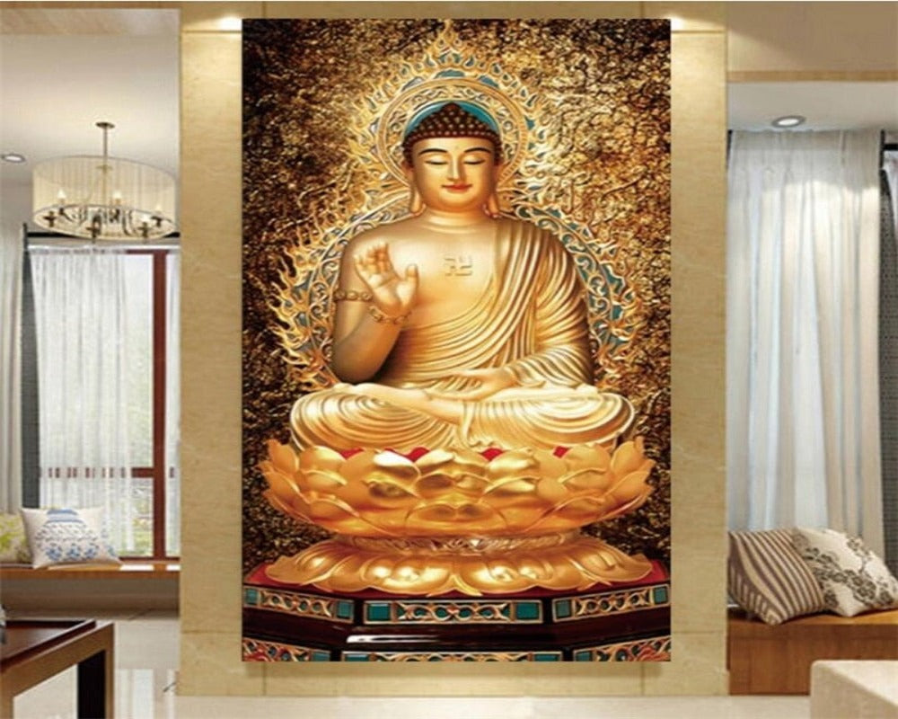 3D Wallpaper Shakyamuni Buddha SKU# WAL0180