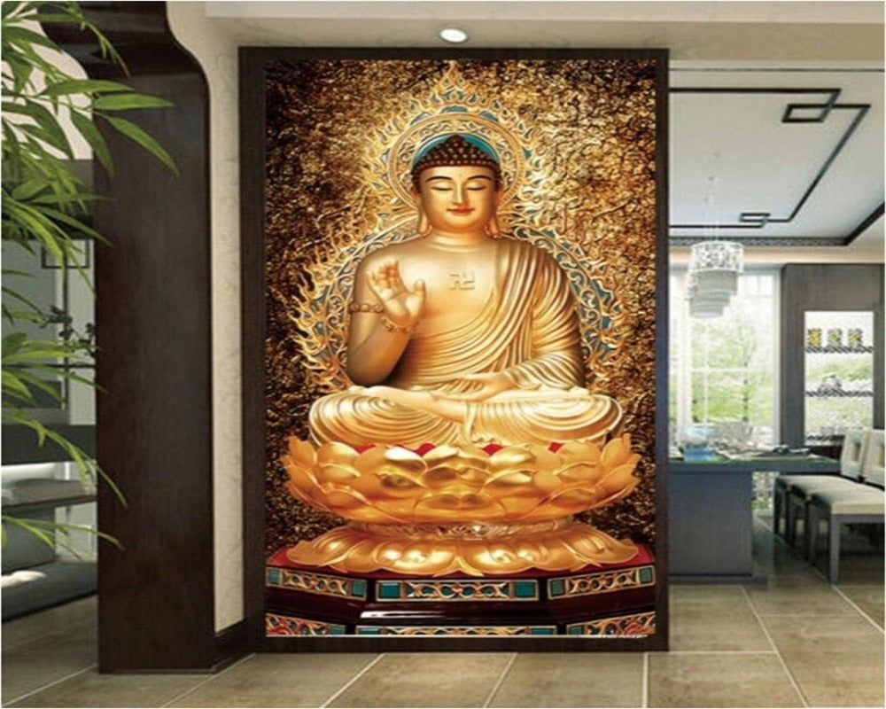 3D Wallpaper Shakyamuni Buddha SKU# WAL0180