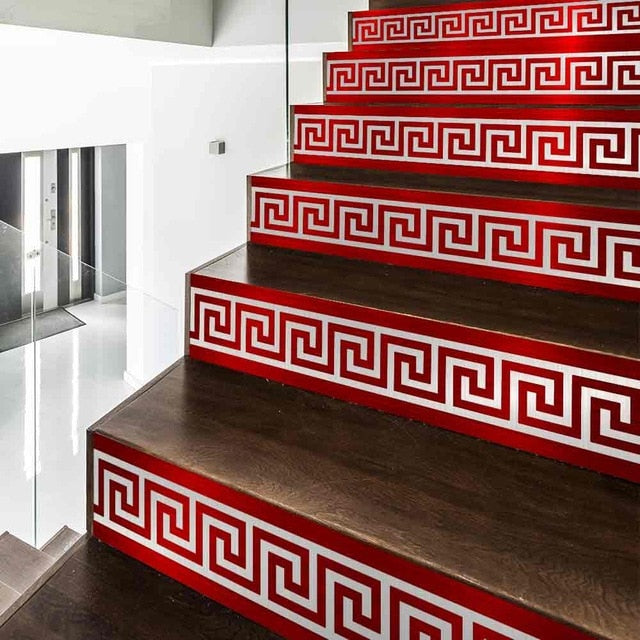 Mosaic Staircase PVC Tile Waterproof Adhesive SKU# MOS0008