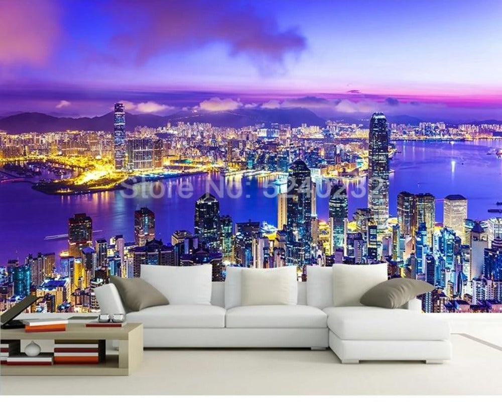 3D Wallpaper Various City of Hong Kong SKU# WAL0327