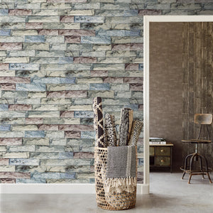 3D Wallpaper Brick Textured Roll Self-Adhesive SKU# WAL0019