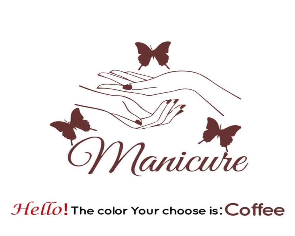 Wall Stickers Manicure Hands (multiple colours) SKU# WAL0014