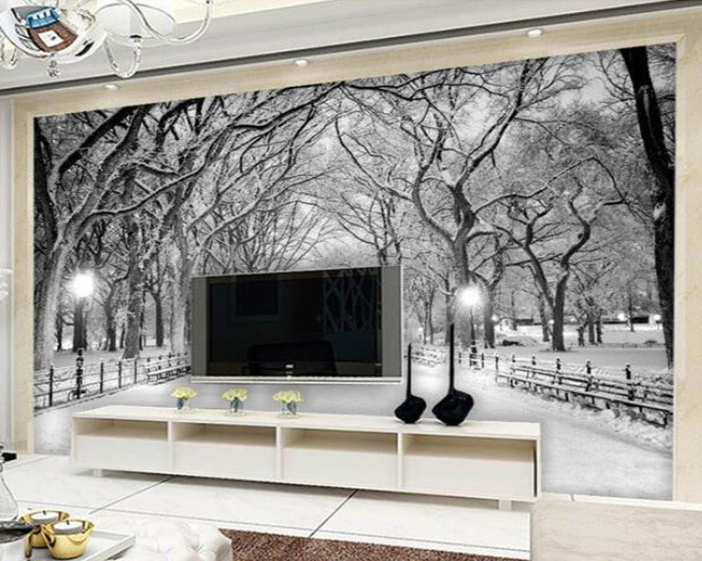 3D Wallpaper Snowy Mist SKU# WAL0170