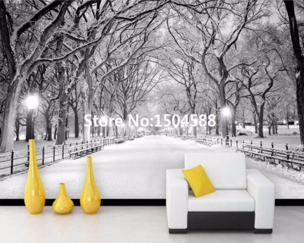 3D Wallpaper Snowy Mist SKU# WAL0170