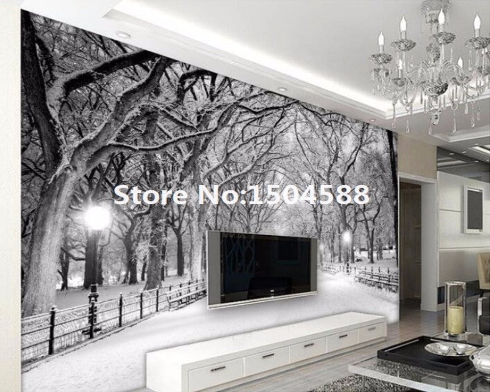 3D Wallpaper Snowy Mist SKU# WAL0170