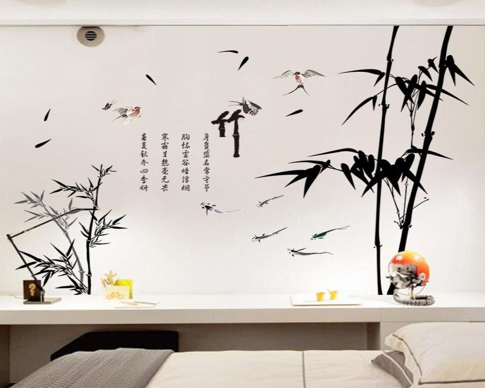 Wall Mural Vinyl Chinese Bamboo SKU#  WAL0177