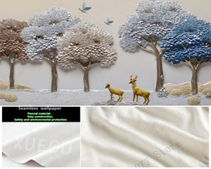 3D Wallpaper Artisan Elk Relief SKU# WAL0282
