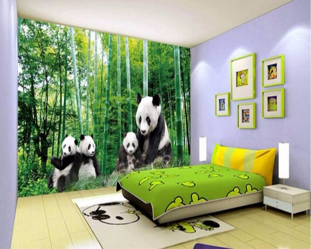 3D Wallpaper Chinese Panda Bears SKU# WAL0190