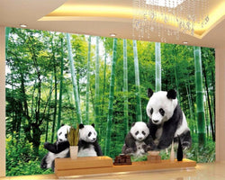 3D Wallpaper Chinese Panda Bears SKU# WAL0190