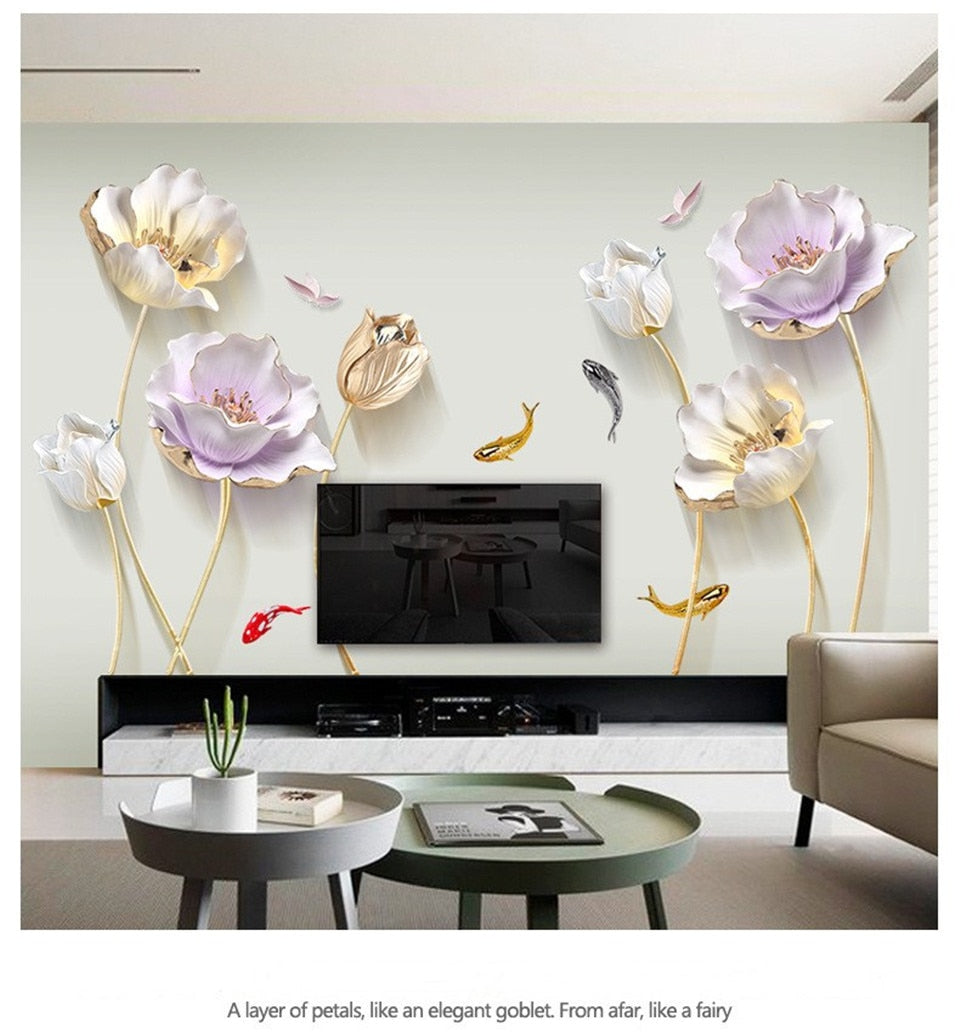 DIY Large Tulip Flower Butterfly Wall Art MOS0042