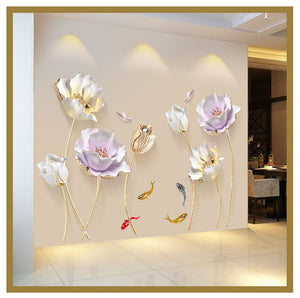 DIY Large Tulip Flower Butterfly Wall Art MOS0042