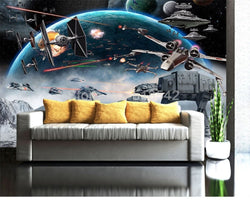 3D Wallpaper Star Wars Fight Scene SKU# WAL0201