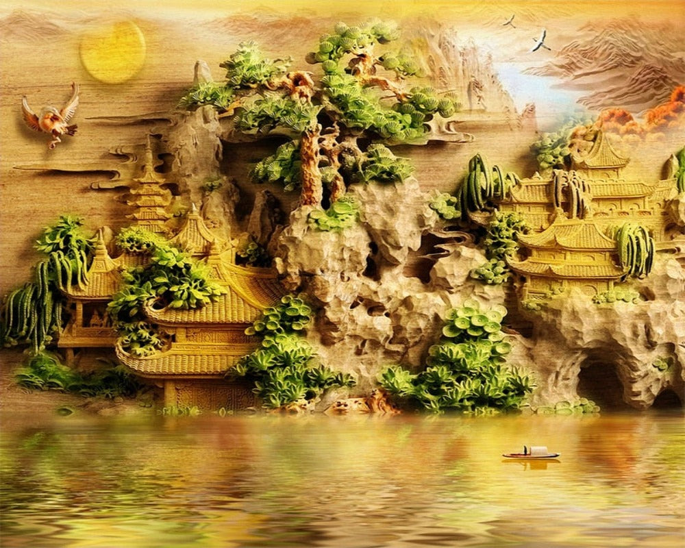 3D Wallpaper Chinese Mountain 