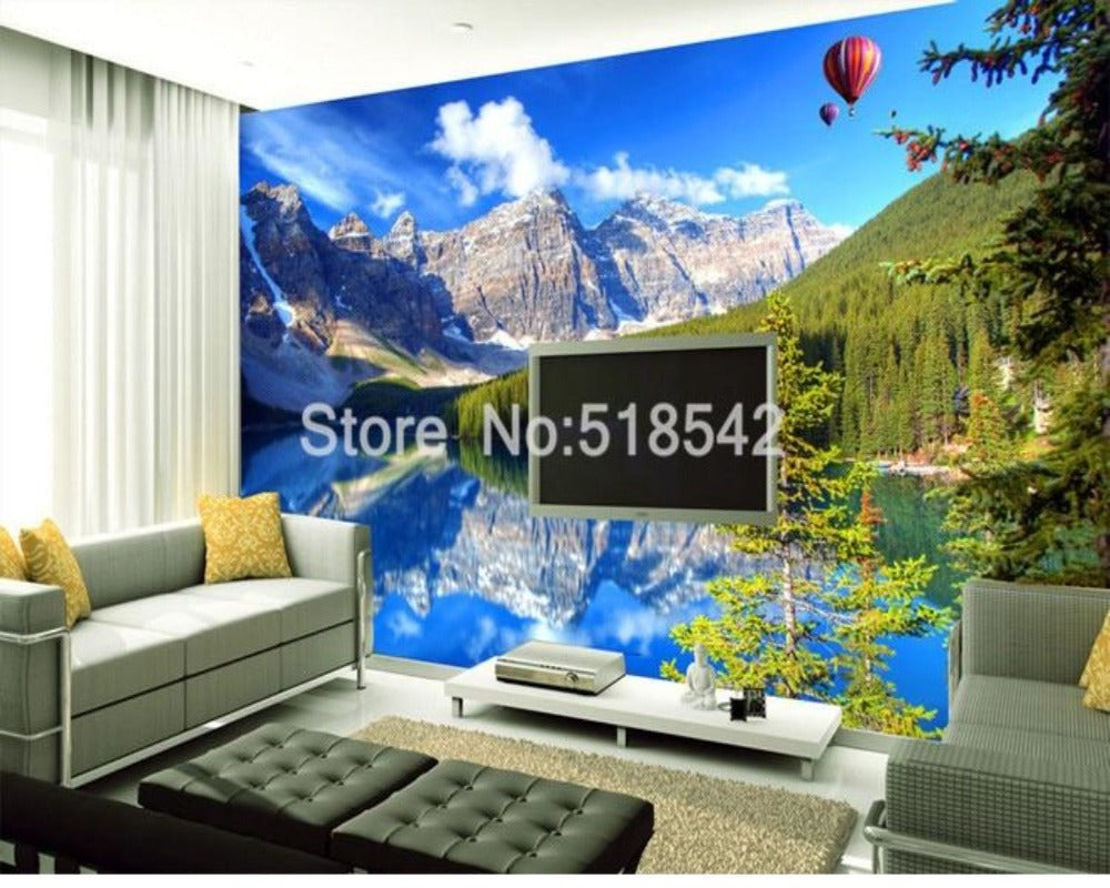 3D Wallpaper Mountain Lakeview SKU# WAL0226