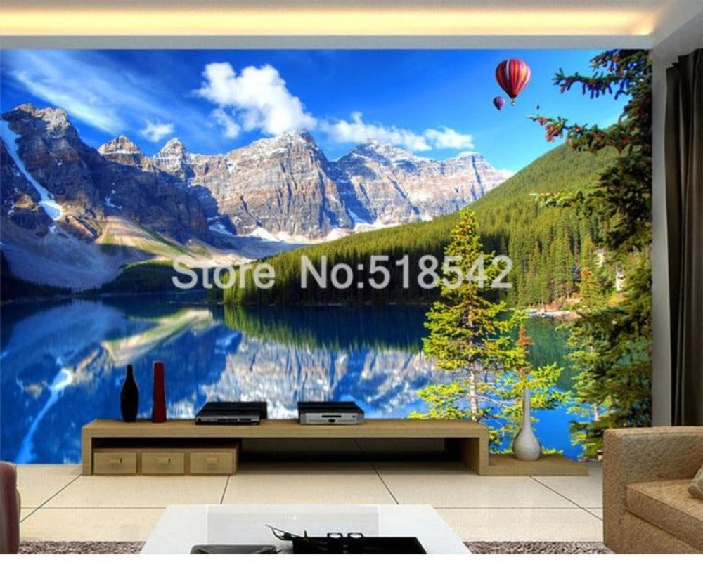 3D Wallpaper Mountain Lakeview SKU# WAL0226