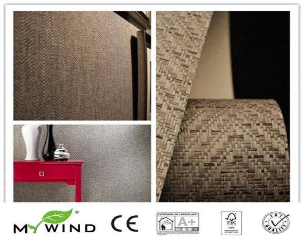 Wallpaper (Roll) Weave Fiber Texture SKU# WAL0281