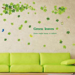 3D Giant Tree Green Leaves Wall Art Decals SKU# MOS0050