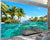 3D Wallpaper Maldives Sea View for Wall Accent